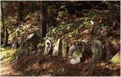 石神仏が路のいたるところに鎮座している